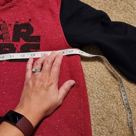 Boy's Star Wars Red And Black Hoodie, Size Large - Picture 6 of 8